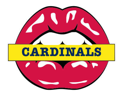 St. Louis Cardinals Lips Logo vinyl decal